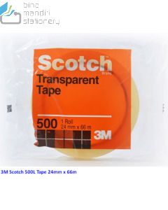 Katalog 3M Scotch harga murah & terjangkau, Image ATK Sekolah SIPLAH 3M Scotch 500 Tape 24mm x 66m harga normal 28000 di Distributor ATK Bina Mandiri Stationery