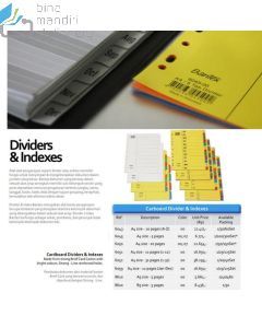 Bantex 6051 Carton Index A4 1-12 Index pemisah file