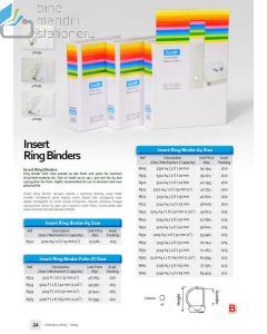 Gambar Bantex 8542 Insert Ring Binder 5224 A4 2D-40mm White Map berkas arsip merek Bantex