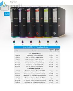 Foto Bantex 1465-0762 LAF Two Tone FC 7 cm white/Blueberry Ordner binder map arsip merek Bantex