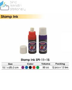 Gambar Tinta Stempel Bantalan Tinta Karung Dus Kargo Expedisi Joyko Stamp Pad Ink SPI-11 Purple | SPI-12 Blue | SPI-13 Black | SPI-14 Red | SPI-15 Green merek Joyko