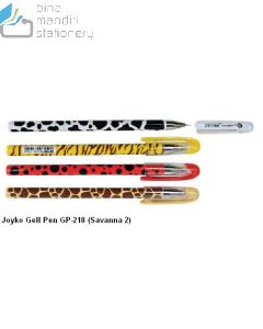 Contoh Pulpen gel Joyko Gel Pen GP-218 Savanna 2 merek Joyko