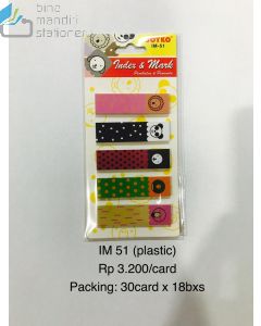 Jual Sticky Note Pesan Tempel Joyko Index & Memo IM-51 (Plastic) termurah harga grosir Jakarta