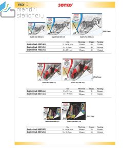 Jual Buku Gambar Sketsa Joyko Sketch Pad PAD-1002 (A3) termurah harga grosir Jakarta