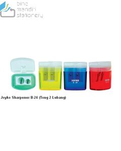 Foto Rautan Serutan Peruncing Pensil Joyko Sharpener B-24 (Tong 2 Lubang) merek Joyko