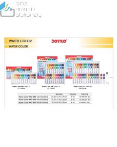Jual Pensil Warna Cat Air Tube Joyko Water Color WAC-6ML-24C (Opp) terlengkap di toko alat tulis