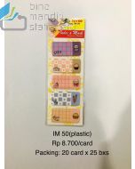 Contoh Sticky Note Pesan Tempel Joyko Index & Memo IM-50 (Plastic) merek Joyko